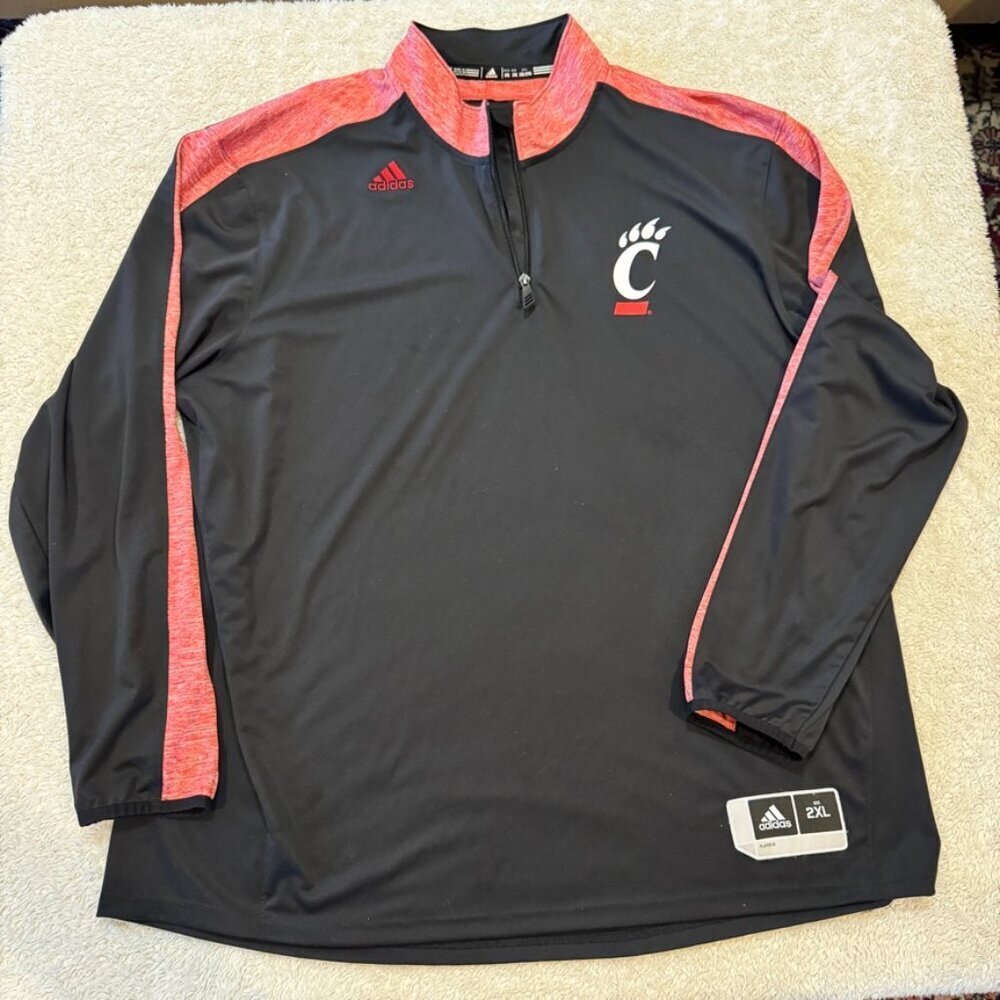 University of Cinncinati Bearcats Quarter Zip Size 2XL